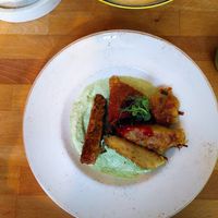 Tempeh-Schnitzel at Zwei und Zwanzig in Geisenheim