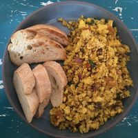 Scrambled tofu at Zwei und Zwanzig in Geisenheim