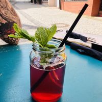 Himbeer-Minz-Limonade at Zwei und Zwanzig in Geisenheim