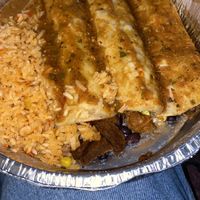 Vegan Chorizo enchiladas   at Cocina de Carlos in Perrysburg