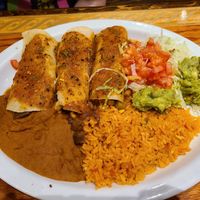Enchilada vegan dinner at Cocina de Carlos in Perrysburg