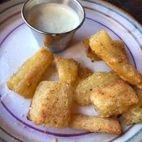 Yucca fries are my favorite!!  at Firefly Cafe and Outpost in Boyertown