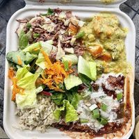 Vegan plate at Umeke Market in Honolulu