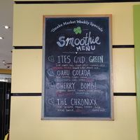 Smoothie menu at Umeke Market in Honolulu