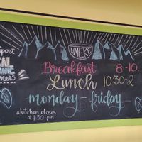 Wall chalkboard at Umeke Market in Honolulu