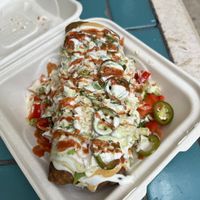 Fried burrito  at Umeke Market in Honolulu