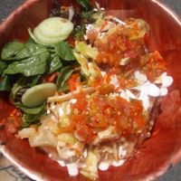 Epic burrito with a salad! at Umeke Market in Honolulu