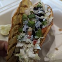 Taco with walnut meat at Umeke Market in Honolulu