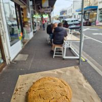 Choc chip cookie $5.50: nice, chewy in middle, slight crunch at edges, quite airy at goje in Yarraville