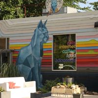 Front Patio at Blue Cat Café at Blue Cat Cafe in Austin