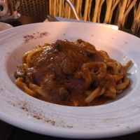 Pasta arabiatta at San Andrea  in Gran Canaria