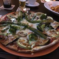 Veggie pizza at San Andrea  in Gran Canaria