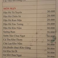 menu 5/6 at Amitaba in Ho Chi Minh City