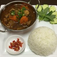 vegan mock 'beef' stew at Banh Mi Cafe in Torrensville