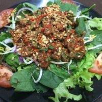vegan mock 'beef' salad at Banh Mi Cafe in Torrensville
