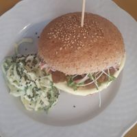 Burger at Dulcamara Bio Vegan Bistrot in Verona