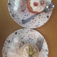Mini cheese cake et cup cake at Dulcamara Bio Vegan Bistrot in Verona