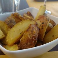 Garlic Fries at Dulcamara Bio Vegan Bistrot in Verona