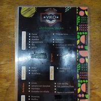 Menu although slightly different each day on the chalk board at Viko in Mexico City