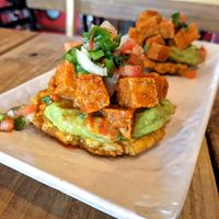 Vegan tostones at Johnny Tequilas in Roselle
