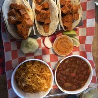 Crispy tofu tacos at Johnny Tequilas in Roselle