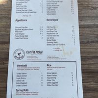 Menu part 2 at Magasin in New Orleans