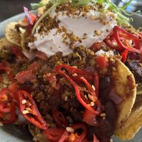 Vegan nachos   at Moore & Moore Cafe in Fremantle