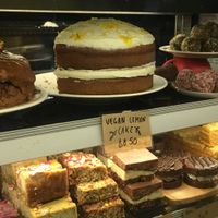 Vegan cakes available  at Moore & Moore Cafe in Fremantle