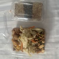 So good I got a takeaway for later plus 3 desserts… all for 80bht (30bht for sweets) I don’t think the lady charged me for the cabbage as they were closing.  at Buffet - Tirasathit Alley in Satun