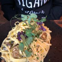 Some of the yummiest pasta I have ever had! at Earth and Stars in Brighton