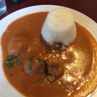 Traditional dish with rice at Vegan's Prague in Prague