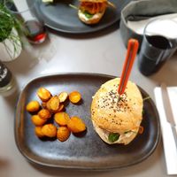 Burger at Vegan's Prague in Prague