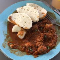 Phenomenal Gulasch  at Vegan's Prague in Prague