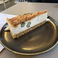 Raw Vegan Blueberry Cake at Vegan's Prague in Prague