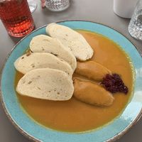 Traditional Czech food   at Vegan's Prague in Prague