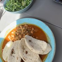 Cabbage Goulash and Greens  at Vegan's Prague in Prague