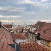 View from the second floor   at Vegan's Prague in Prague