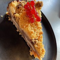 Apple cake  at Vegan's Prague in Prague