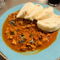 Cabbage goulash  at Vegan's Prague in Prague
