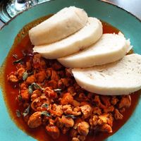 Gulasch at Vegan's Prague in Prague