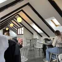 Upstairs interior   at Vegan's Prague in Prague