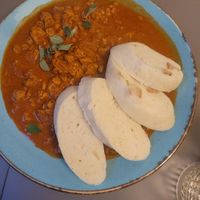 vegan goulash at Vegan's Prague in Prague