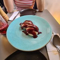 dessert dumplings  at Vegan's Prague in Prague