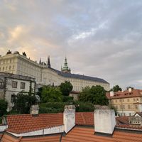 View from small terrace   at Vegan's Prague in Prague