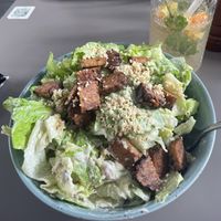 caesar salad  at Vegan's Prague in Prague