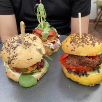 burger mix  at Vegan's Prague in Prague