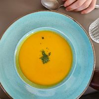 Soul of the day (carrot ginger) at Vegan's Prague in Prague