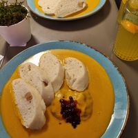 Svićková with dumplings at Vegan's Prague in Prague