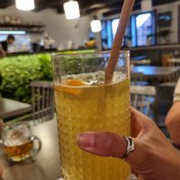 Homemade lemonade at Vegan's Prague in Prague