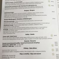 Menu deel 1  at Vegan's Prague in Prague